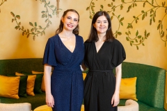 Launching the Blackwater Valley Opera Festival (BVOF) which takes place from 27 May - 3 June 2024, mezzo-soprano and BVOF Bursary 2024 winner Anna-Helena Maclachlan who performed at The Apartment, Kildare Village, also pictured is Aoife Moran who accompanied Anna-Helena on piano. The festival week is packed with uplifting musical and classical performances; 22 events at 11 venues, including the headline opera Giulio Cesare performed on the grounds of Lismore Castle, Waterford for four glorious nights with dining available. Further information and tickets at blackwatervalleyopera.ie.
Photograph: Patrick Browne