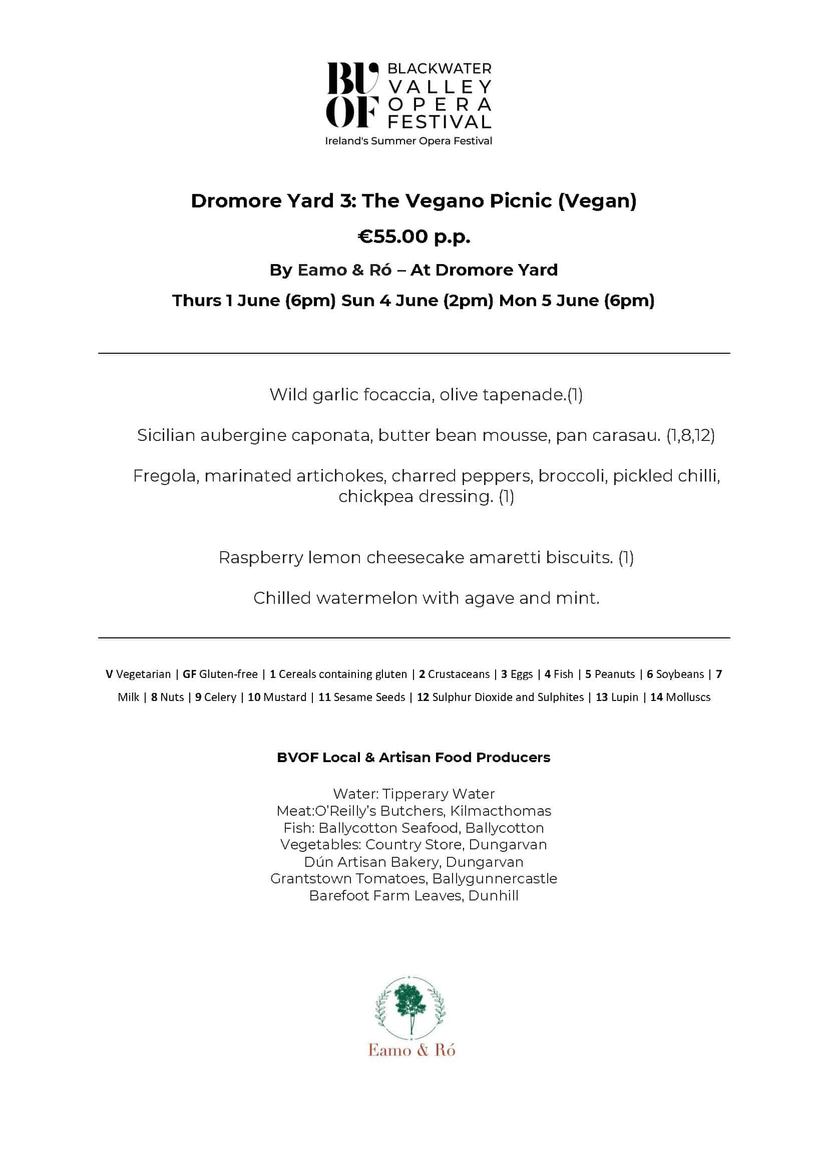 Dromore Yard Gourmet 3 The Vegano Picnic (Vegan)