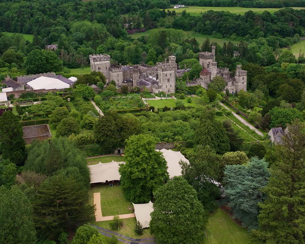 Lismore Castle Overhead Image